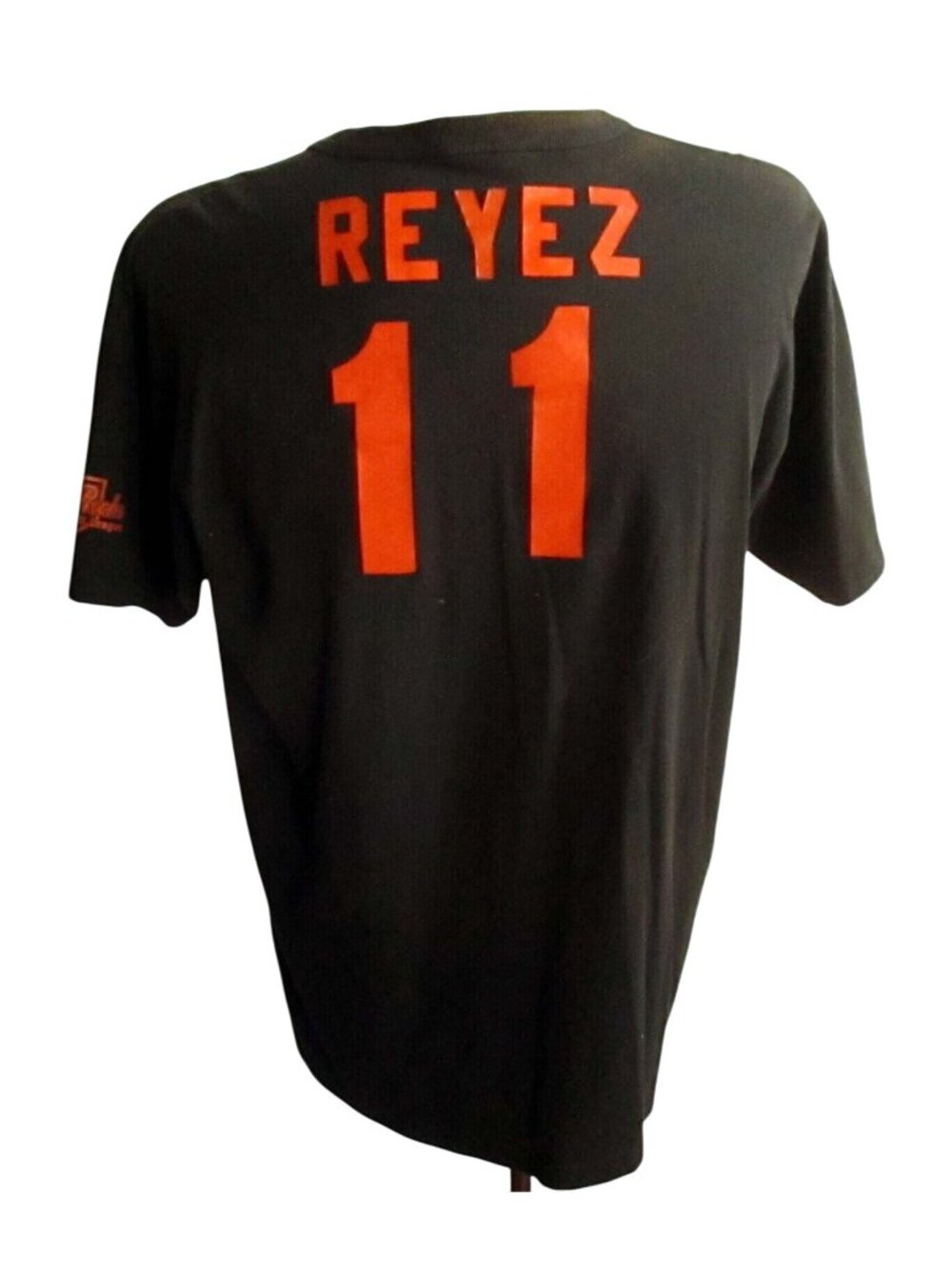 Vintage T-Shirt 1990's Men's Large Reyez Russell Henley Team Thin Black  team